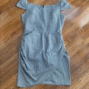 Black and white aqua dress